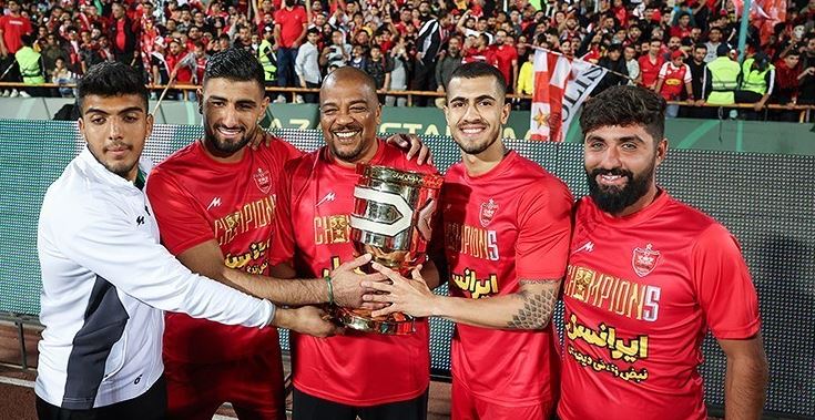 مراسم قهرمانی پرسپولیس در سوپرجام +عکس