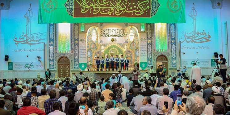 جشن غدیر در حرم حضرت معصومه (س) +تصاویر
