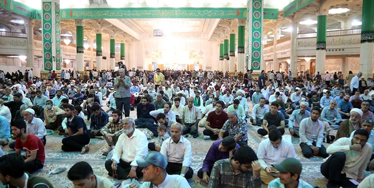 جشن غدیر در حرم حضرت معصومه (س) +تصاویر