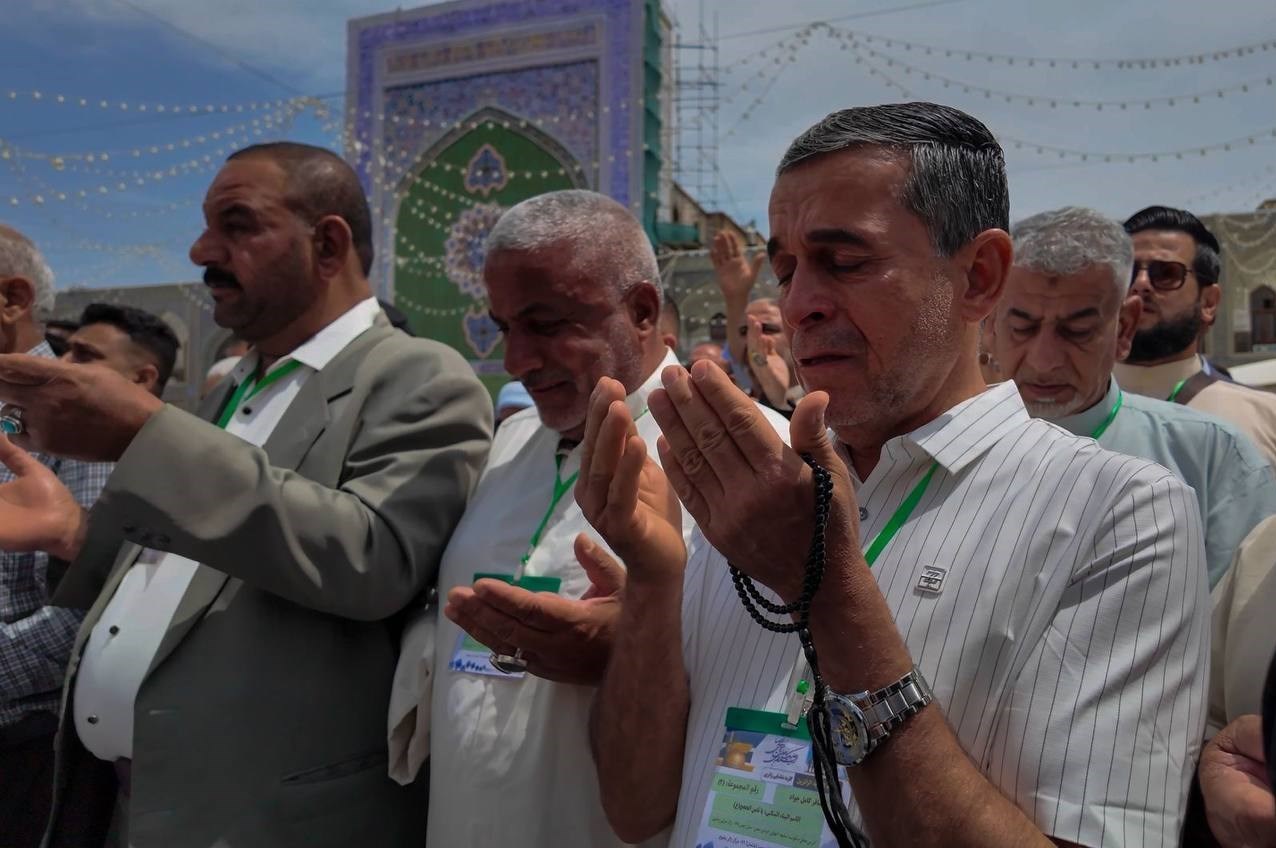 تشرف موکب‌داران عراقی به حرم امام رضا (ع)+تصاویر