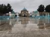نماهایی دیدنی از بارش باران در صحن امام‌زاده سیدعباس(ع) بجنورد