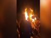 مردم سوریه بسته‌های نظامیان صهیونیست را به آتش کشیدند
