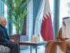 گفتگو و رایزنی عارف با امیر قطر