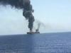حمله راکتی به یک کشتی در بندر الحدیده یمن