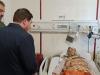 عیادت مخبر از مجروحان حملات تروریستی اسرائیل