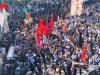 سنگ تمام مردم دلفان در تشییع پیکر شهید «حسین محمودی»