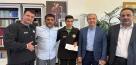 دیدار نابغه تنیس روی میز ایران با علیرضا دبیر