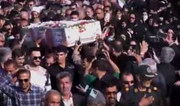 مراسم تشییع و تدفین شهید گمنام در روستای زایر عباسی