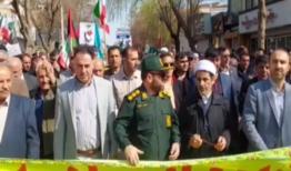راهپیمایی باشکوه روز قدس در بوکان برگزار شد