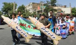 حضور دانش آموزان اراکی در راهپیمایی ۲۲بهمن+فیلم