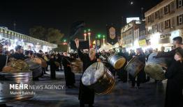 حرکت دسته عزاداری چلچراغ شهر زنجان