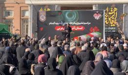 آیین تشییع پیکر ۵شهید گمنام در ارومیه آغاز شد