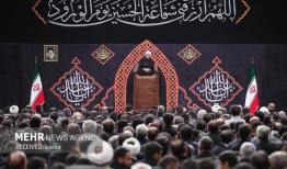 عزاداری شب هشتم محرم در حسینیه امام خمینی(ره) برگزار شد