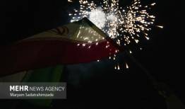 نورافشانی آسمان بجنورد به مناسبت شب میلاد امام زمان(عج)‌