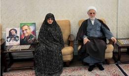 دیدار رئیس دستگاه قضا با خانواده شهیدان سرابی در همدان
