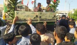 پیکر مطهر شهدای خوشنام فاطمی مهمان مدارس رودان شد