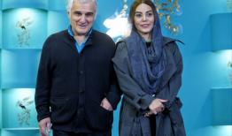 قاب عاشقانه مهدی هاشمی با همسر جوانش در یک مراسم