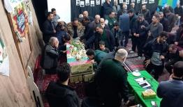 مراسم وداع با یک شهید گمنام در رودسر