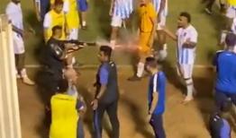 شلیک مستقیم پلیس به بازیکن فوتبال در برزیل+فیلم