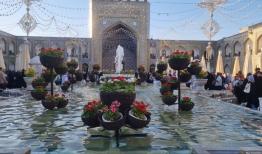 از نقاره زنی تا حال خوش زیارت همزمان با عید قربان در حرم رضوی