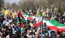 خلق حماسه روزه‌داران سرزمین آفتاب در راهپیمایی روز قدس