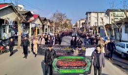 برگزاری مراسم عزاداری سالروز شهادت حضرت فاطمه(س) در آستارا