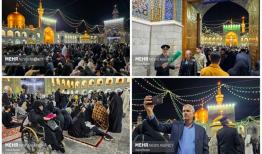 شب میلاد امام مهربانی ها؛ وقتی دل‌ها زیر سایه گنبد طلایی آرام می گیرند
