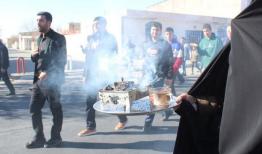 آیین عزاداری و کاروان فاطمیون در ساوه