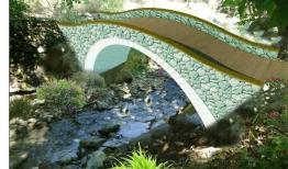 احداث اولین پل تمام سنگی ایران در رود دره فرحزاد