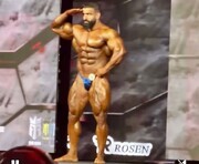 سلام نظامی هادی چوپان در فینال مسترالمپیا