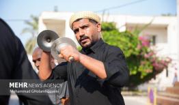 سنج و دمام‌زنی در مراسم تشییع سردار شهید «ایزدی»