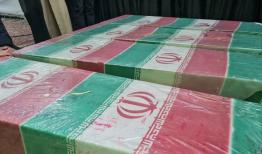 تشییع پیکر مطهر ۲ شهید گمنام در زنجان