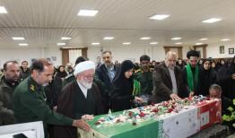 بزرگداشت شهید گمنام دانشکده ملی مهارت شاهرود با حضور پیکر شهدای تازه تفحص شده