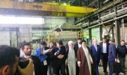 بازدید رئیسی از کارخانه صنایع چوب و کاغذ مازندران