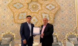 استقبال دبیرکل فدراسیون تاجیکستان از مهدی تاج