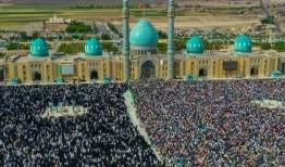 برپایی غرفه مایحتاج زائران نیمه شعبان در پارکینگ ۴ مسجد جمکران