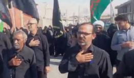 پیاده روی عزاداران فاطمی در کنگان