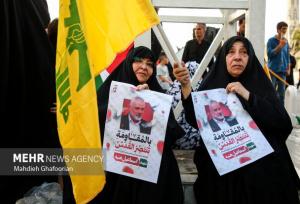 اجتماع مردمی محکومیت ترور شهید اسماعیل هنیه در حرم رضوی