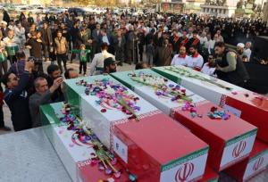 آئین معنوی استقبال از ۸ شهید گمنام در سمنان برگزار شد