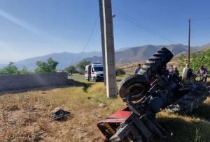۲ فوتی در اثر واژگونی تراکتور در جلفا