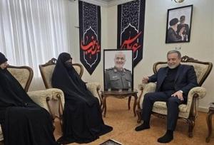 دیدار عراقچی با خانواده شهید سپهبد سلامی