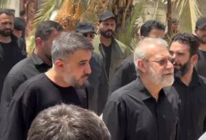 همراهی مداحی معروف با لاریجانی در مسیر کربلا