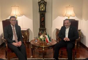 دیدار مدیر اجرایی سازمان گفتگوی بشردوستانه با وزیر امور خارجه