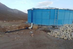 بهره‌برداری از مخزن ۵۰۰ مترمکعبی آب در روستای انجیلاق شهرستان آبیک