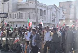 راهپیمایی دشمن شکن ۲۲ بهمن در مناطق مختلف کهگیلویه و بویراحمد آغاز شد