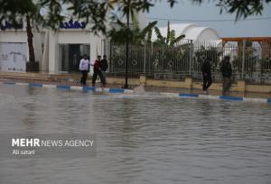 آبگرفتگی معابر در کیش