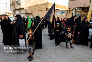 کودکان در مسیر اربعین انقلابی و امام حسینی می‌شوند