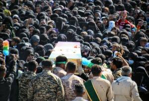 مراسم تشییع و تدفین شهید گمنام در دهستان جکدان بشاگرد