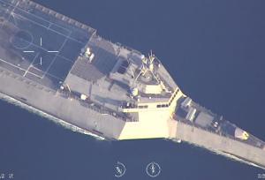 پیام مستقیم سپاه به ناو آمریکا در خلیج‌فارس