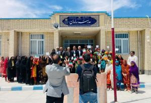 مدرسه ۶ کلاسه در روستای آبگاه نیکشهر به بهره برداری رسید